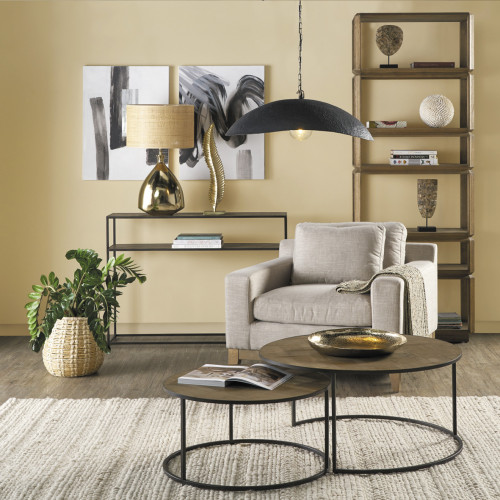 Blanc D'ivoire Statue FEUILLE