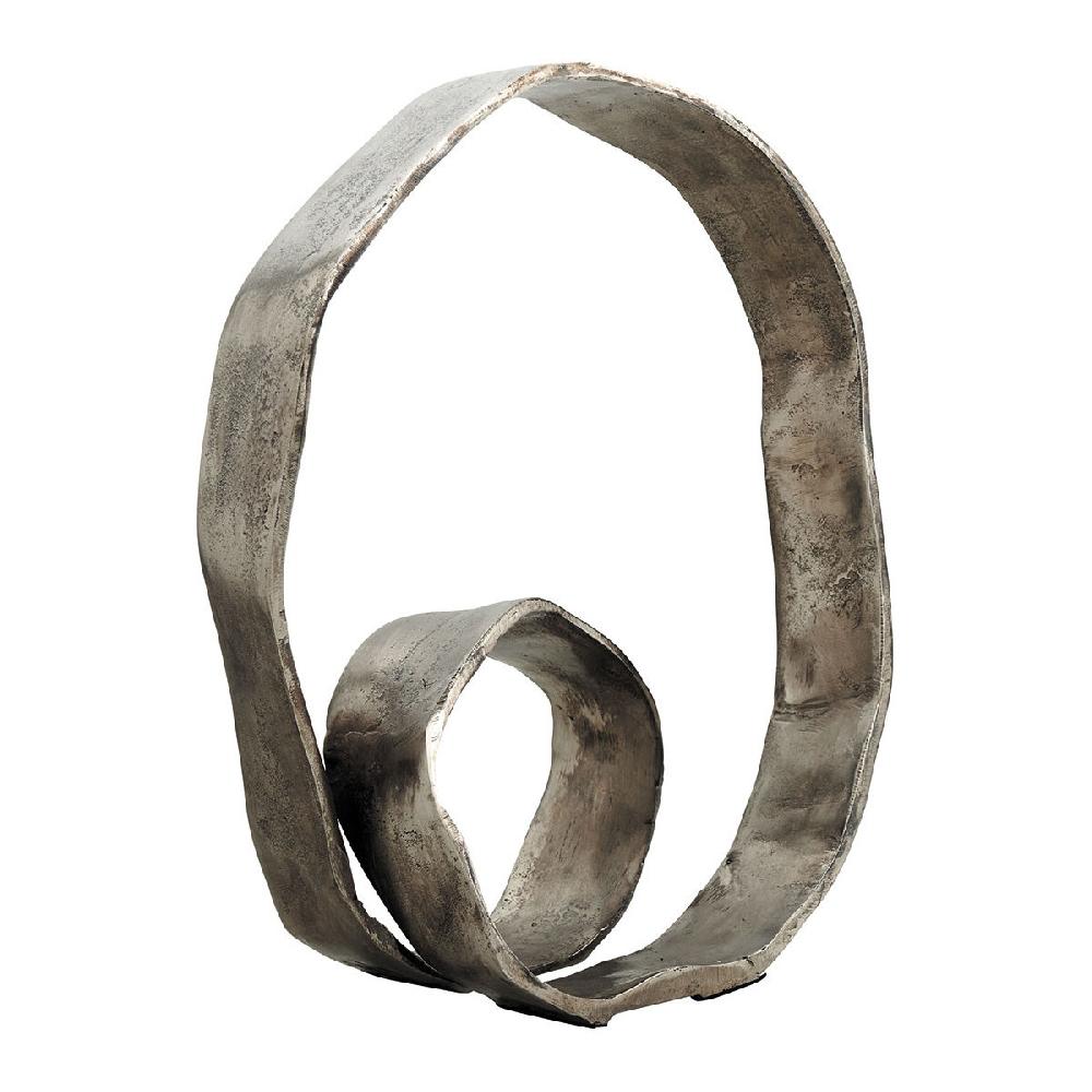 blanc d'ivoire Statue INFINITE en métal - Champagne