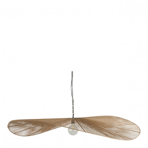 Blanc D'ivoire Suspension ALBA En Jute - ø 150 Cm