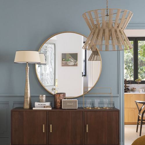 Blanc D'ivoire Suspension AVA En Jute Tressé