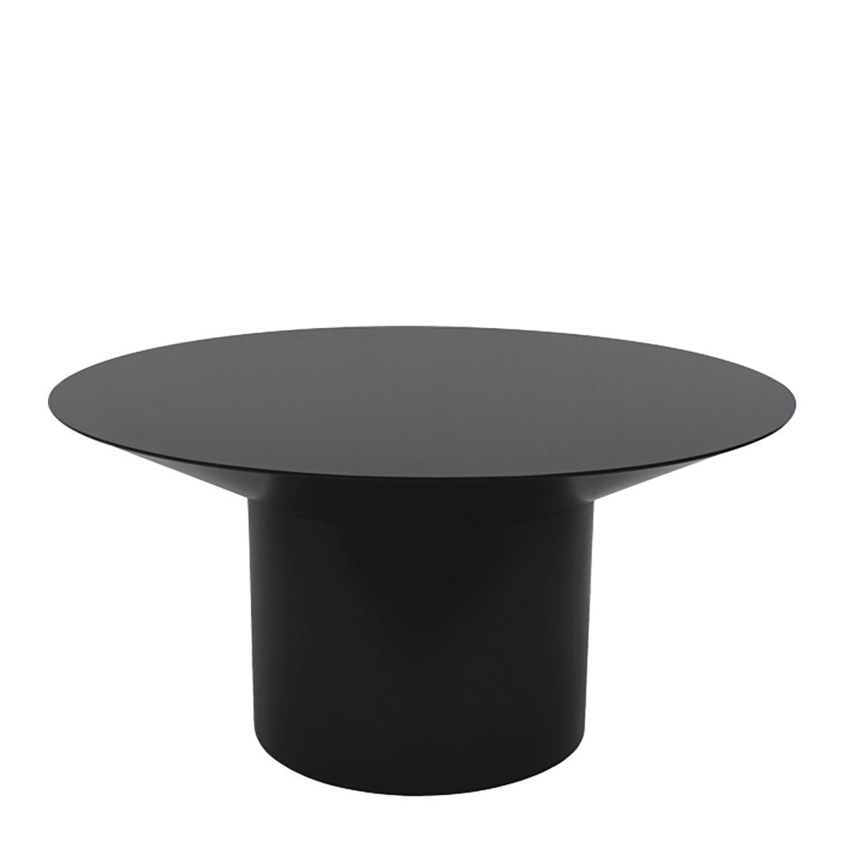 blanc d'ivoire Table basse ANDREA en métal noir