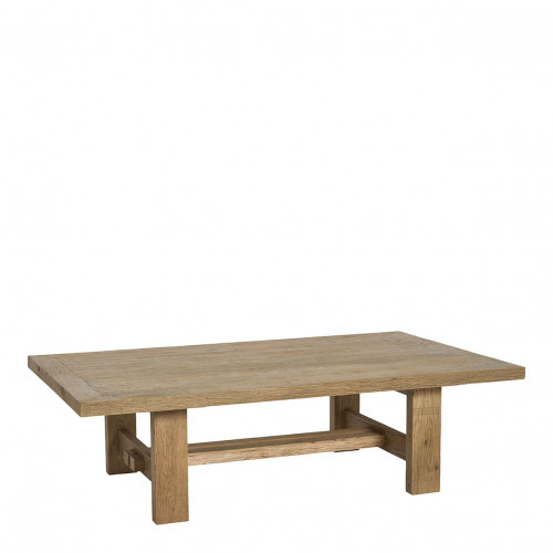 Blanc D'ivoire Table Basse MARCELLE En Chêne Clair