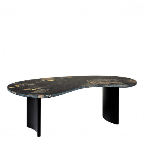 Blanc D'ivoire Table Basse PIA En Marbre