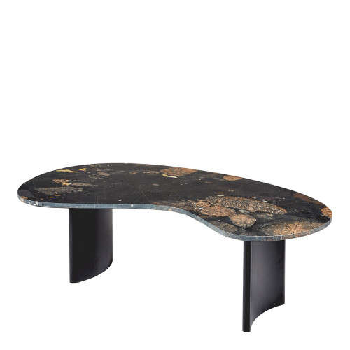 Blanc D'ivoire Table Basse PIA En Marbre