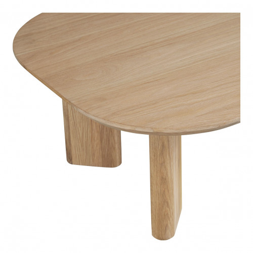 Blanc D'ivoire Table Basse SIMONA En Chêne Clair