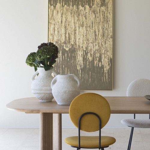 Blanc D'ivoire Tableau GOLD - 100 X 145 Cm