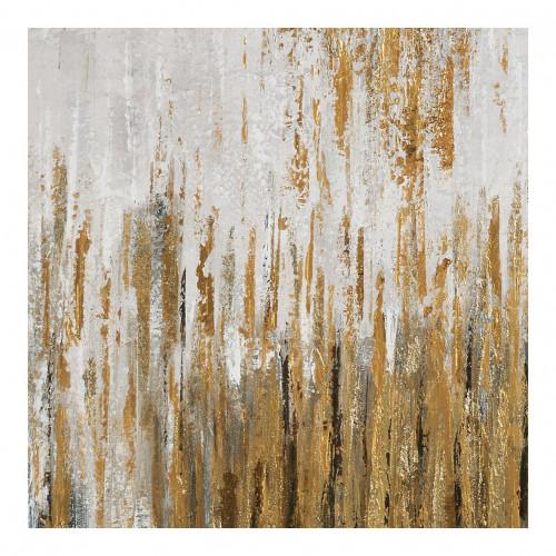 Blanc D'ivoire Tableau LUMINA - 100 X 100 Cm