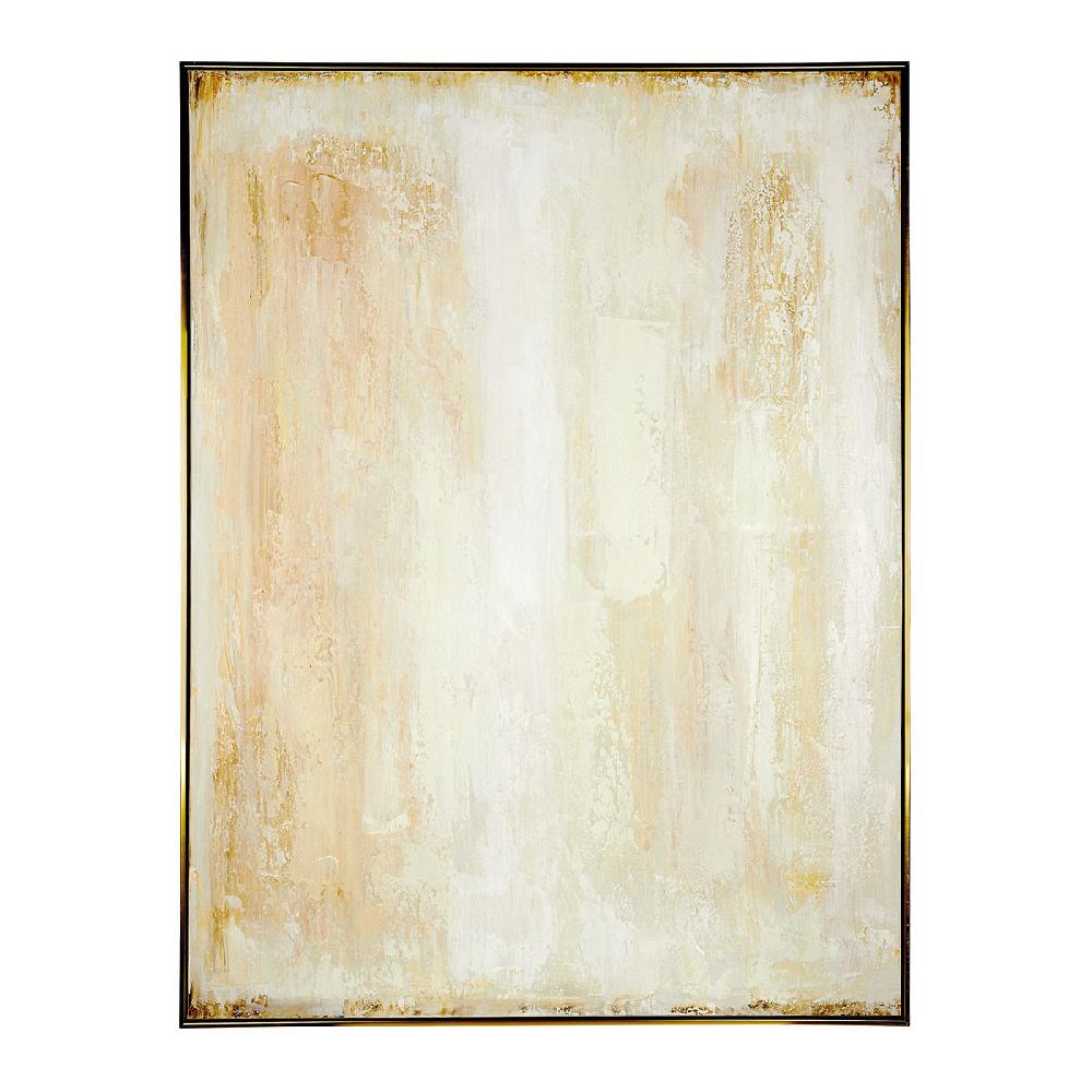 blanc d'ivoire Tableau VOILES D'OR - 90 x 120 cm