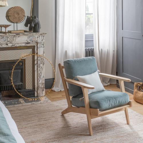 Blanc D'ivoire Tapis DINAN Coton Et Jute 300x200