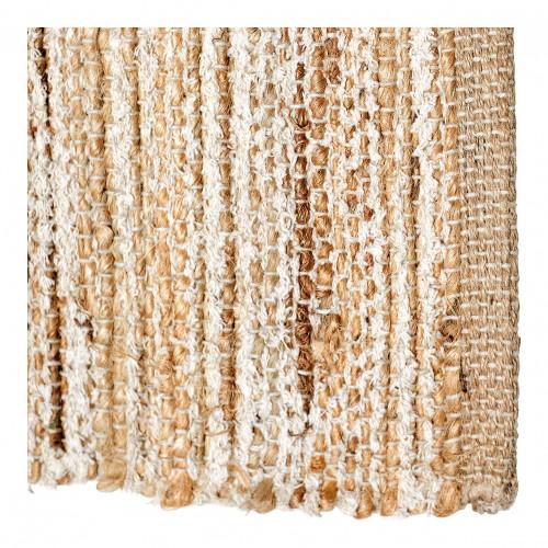 Blanc D'ivoire Tapis DINAN Coton Et Jute 300x200