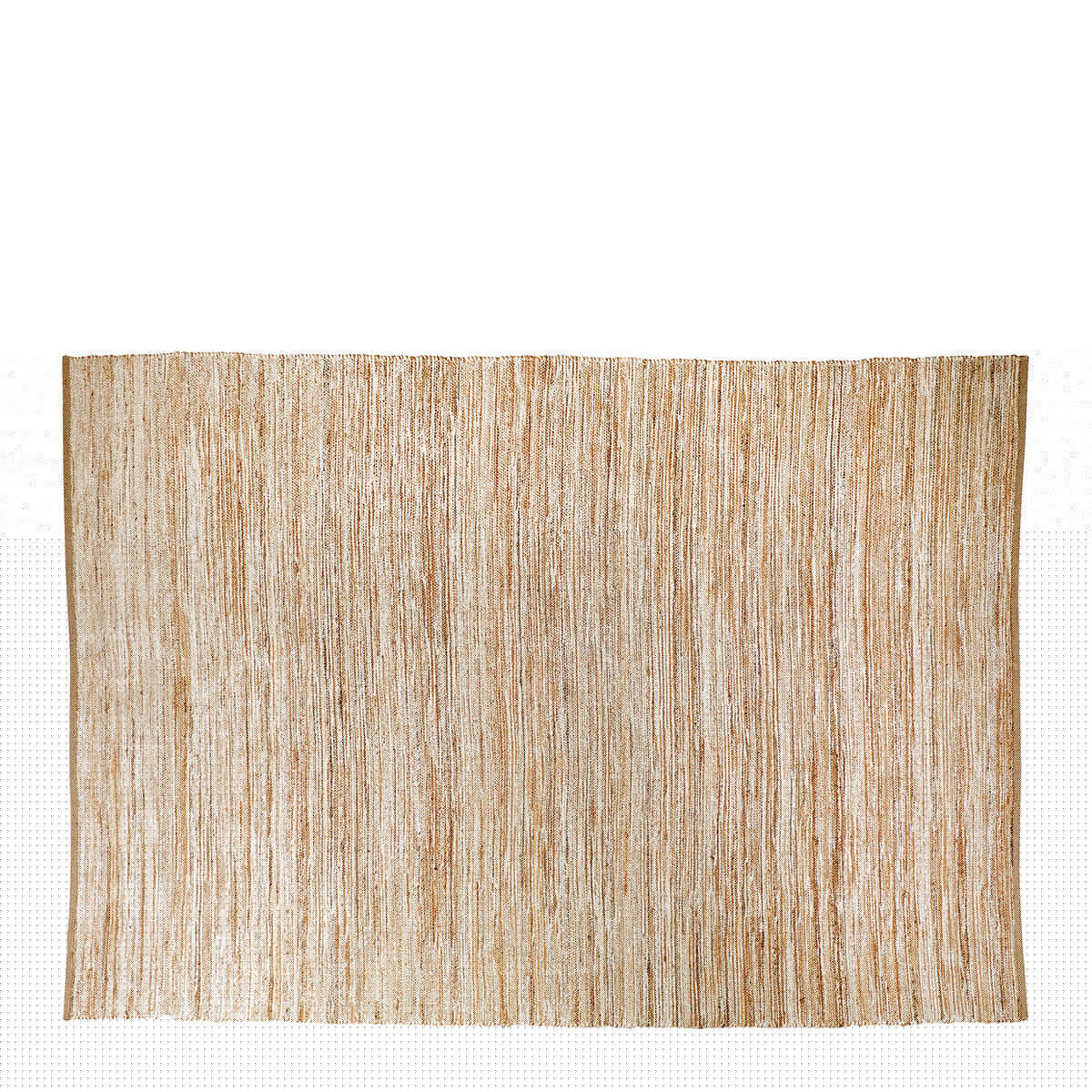 blanc d'ivoire Tapis DINAN coton et jute 300x200
