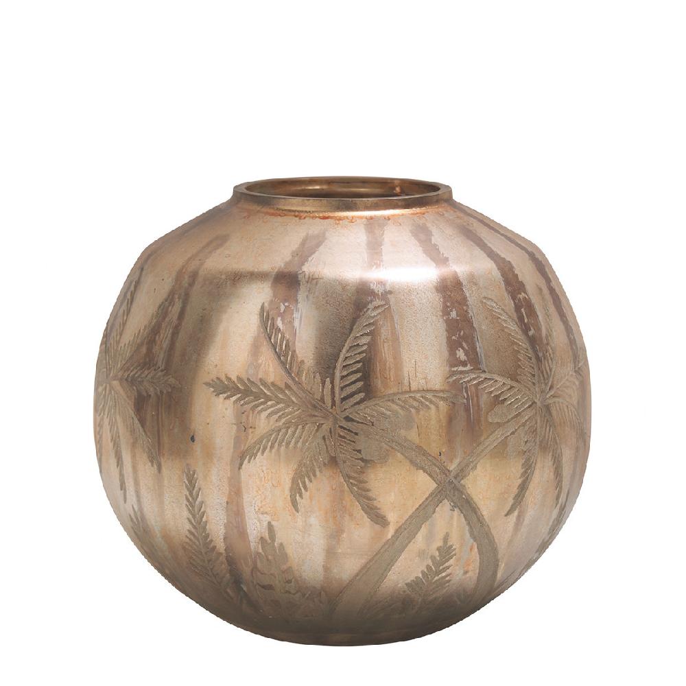 blanc d'ivoire vase mirage boule rose doré mat