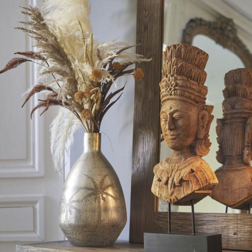 Blanc D'ivoire Vase Mirage Doré Antique Mat