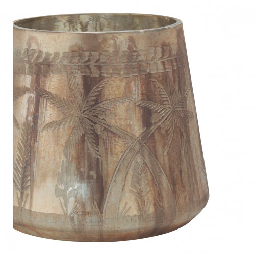 Blanc D'ivoire Vase Mirage Rose Doré Mat