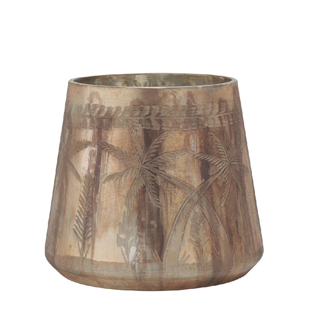 blanc d'ivoire vase mirage rose doré mat