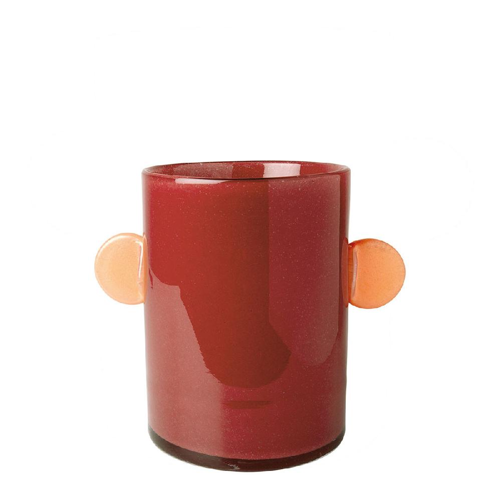 blanc d'ivoire Vase PIPA en verre - Framboise