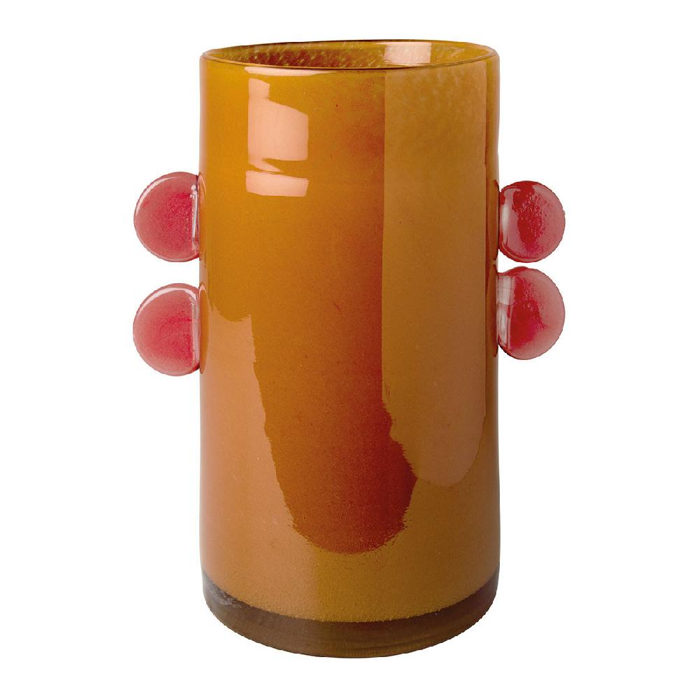 blanc d'ivoire Vase PIPA en verre - Orange