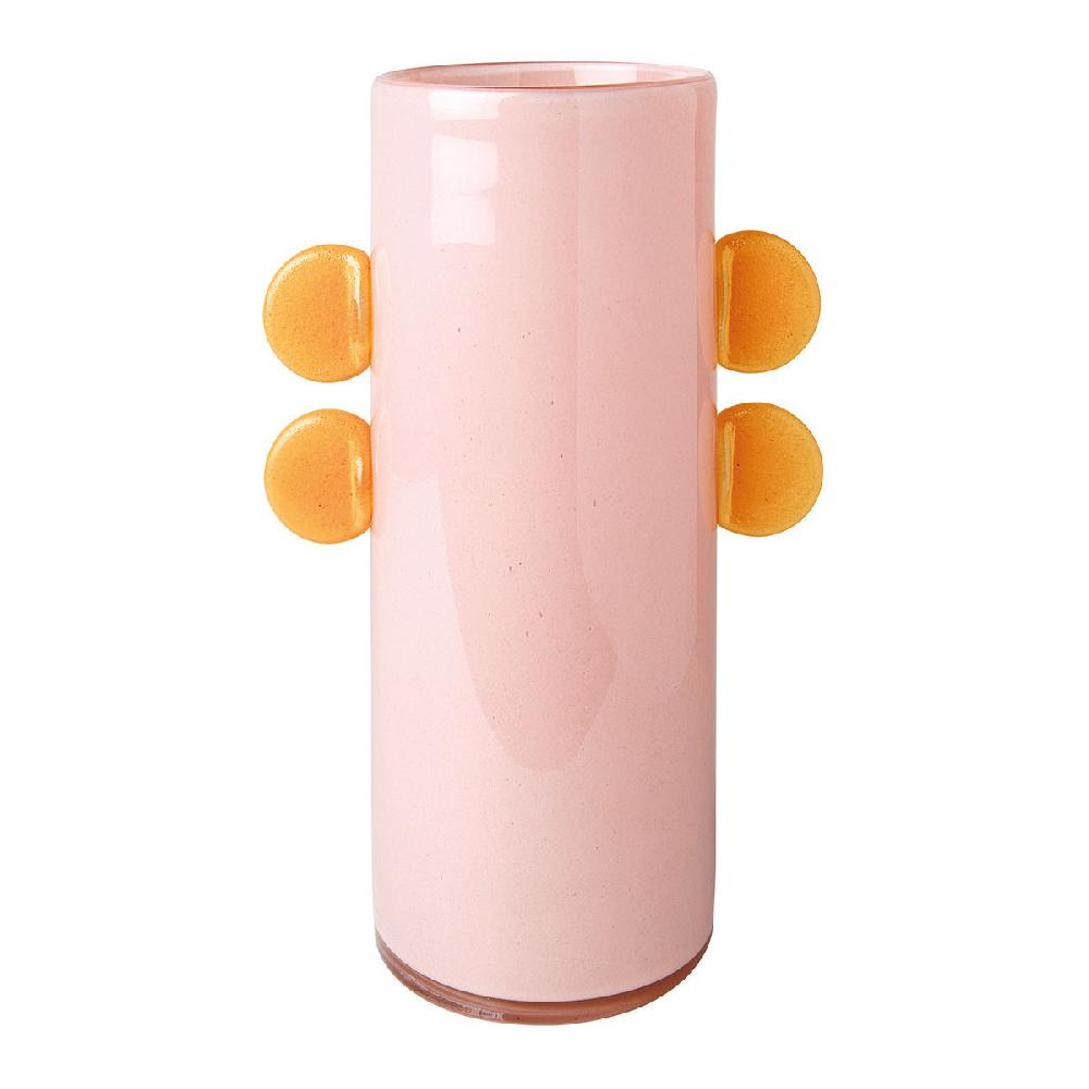 blanc d'ivoire Vase PIPA en verre - Rose