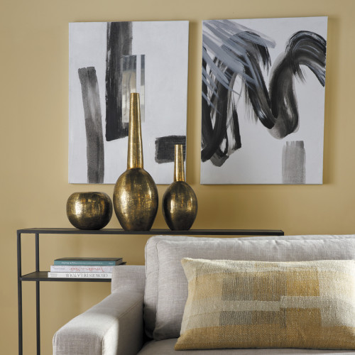 Blanc D'ivoire Vase Rond DELANO