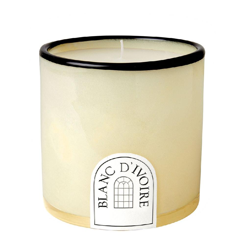 blanc d'ivoire Bougie parfumée en verre crème - Jardin de Néroli - Petit modèle - 340 g