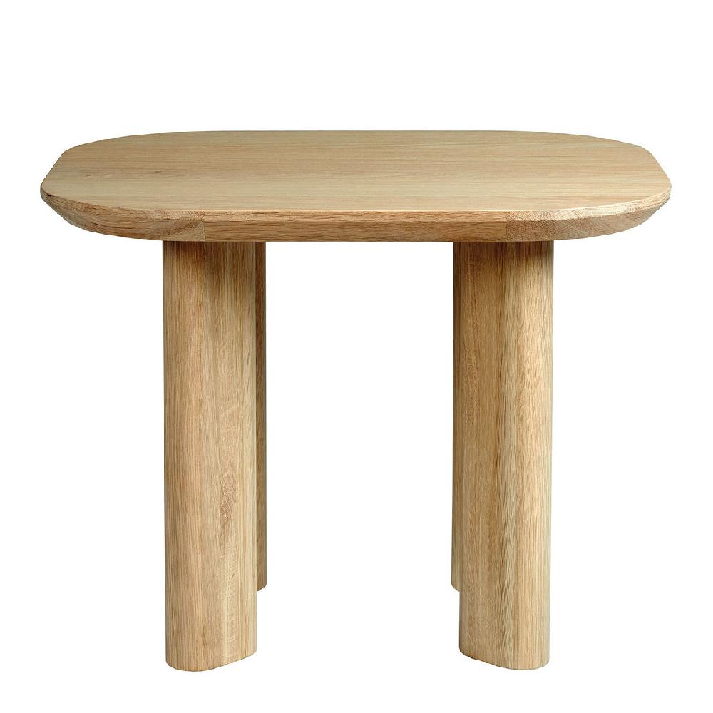 blanc d'ivoire Bout de canapé SIMONA en chêne clair blanc d'ivoire Bout de canapé SIMONA en chêne clair