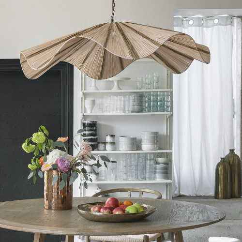 Blanc D'ivoire Bouteille Décorative OMBLINE - Grand Modèle - ø 17 5 X 48 5 Cm