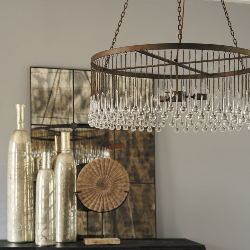 Blanc D'ivoire Bouteille Décorative SOLINE - Petit Modèle