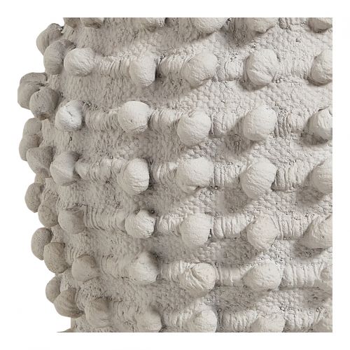 Blanc D'ivoire Cache-pot CLÉIA En Ciment Gris Clair - Petit Modèle - 37 5 X 37 X 37 Cm