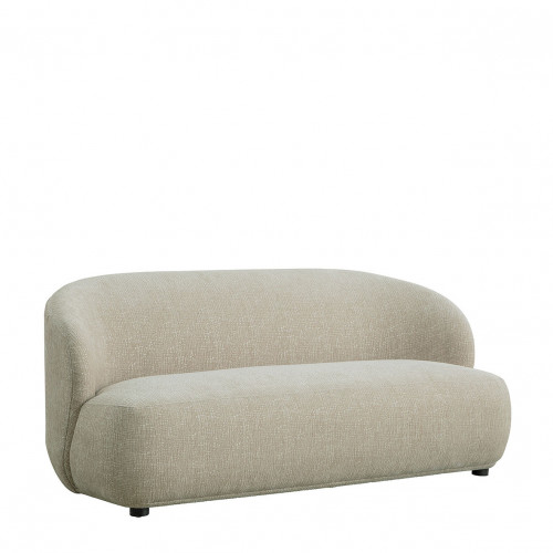 Blanc D'ivoire Canapé LISETTE En Tissu Jacquard De Velours - Sable