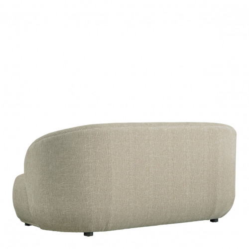 Blanc D'ivoire Canapé LISETTE En Tissu Jacquard De Velours - Sable