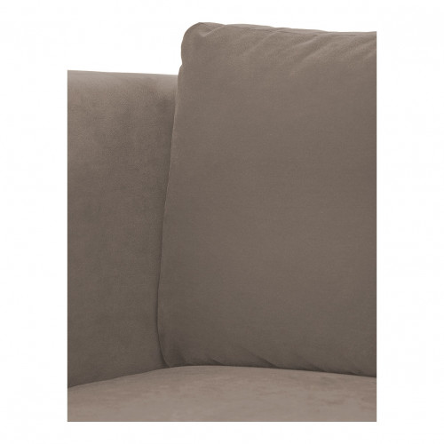Blanc D'ivoire Canapé LOU En Velours De Coton - 3 Modules - L. 297 Cm - Taupe