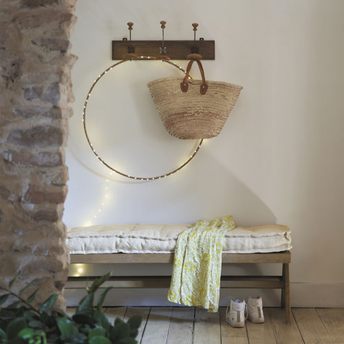 Blanc D'ivoire Cercle Lumineux HÉLIOS - Petit Modèle - ø 75 Cm