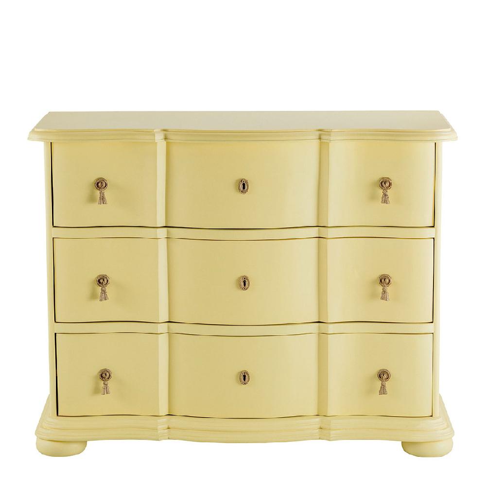 blanc d'ivoire Commode CARLOTTA - Petit modèle - Jaune pastel