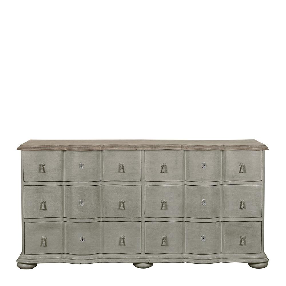 blanc d'ivoire Commode CARLOTTA pierre - Grand modèle