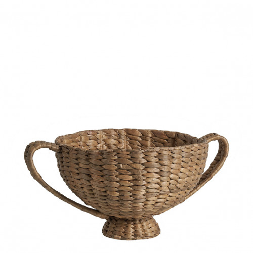 Blanc D'ivoire Coupe Décorative OASIS En Jacinthe D'eau - ø 27 Cm