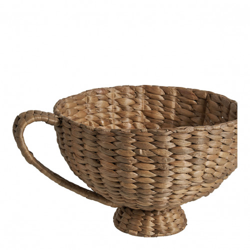 Blanc D'ivoire Coupe Décorative OASIS En Jacinthe D'eau - ø 27 Cm