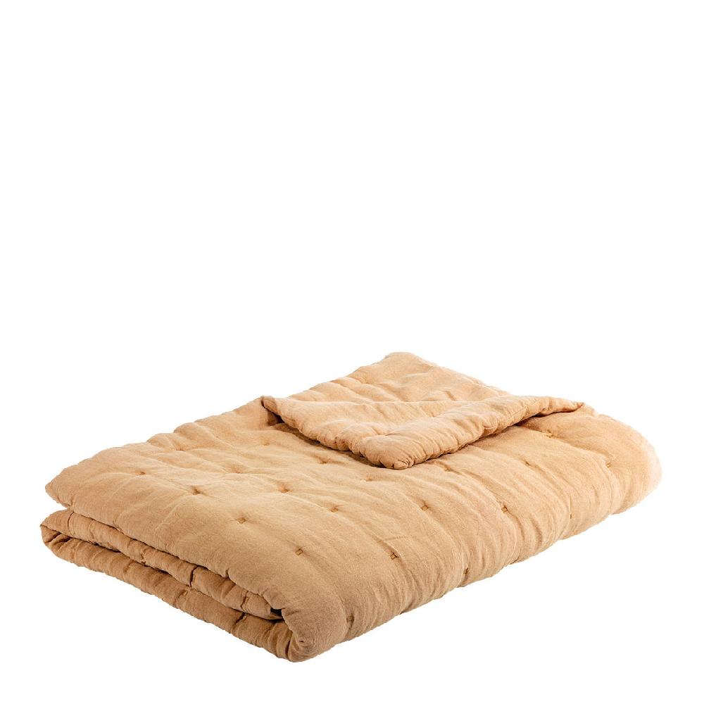 blanc d'ivoire Couvre-lit CHLOÉ en lin lavé - 230 x 180 cm - Abricot blanc d'ivoire Couvre-lit CHLOÉ en lin lavé - 230 x 180 cm - Abricot