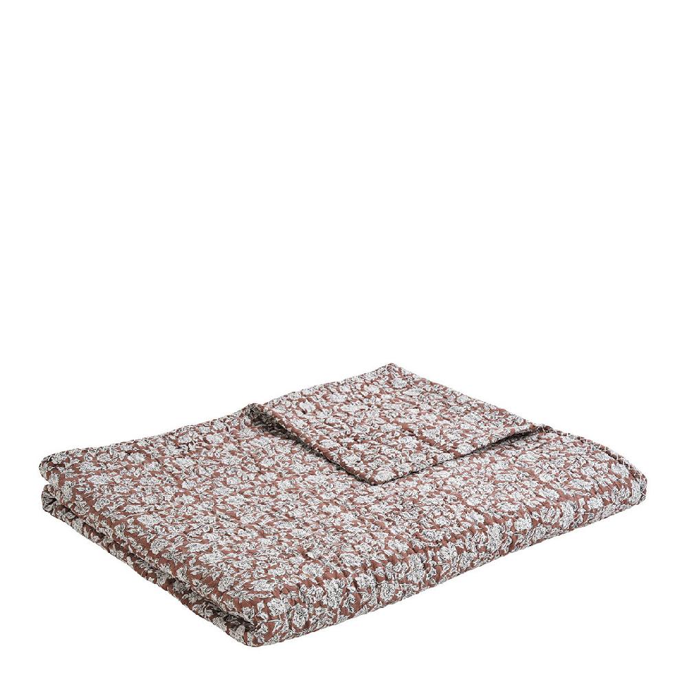 Blanc D'ivoire Couvre-lit ÉDEN En Coton - 230 X 180 Cm - Terracotta