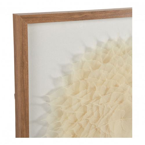 Blanc D'ivoire Décoration Murale FLEUR En Feuilles De Palmier - Écru