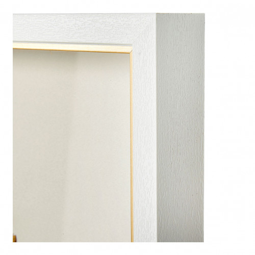 Blanc D'ivoire Décoration Murale FLEUR En Plumes - Doré