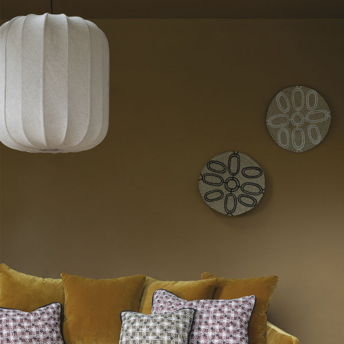 Blanc D'ivoire Décoration Murale MODA En Jonc De Mer - ø 46 Cm