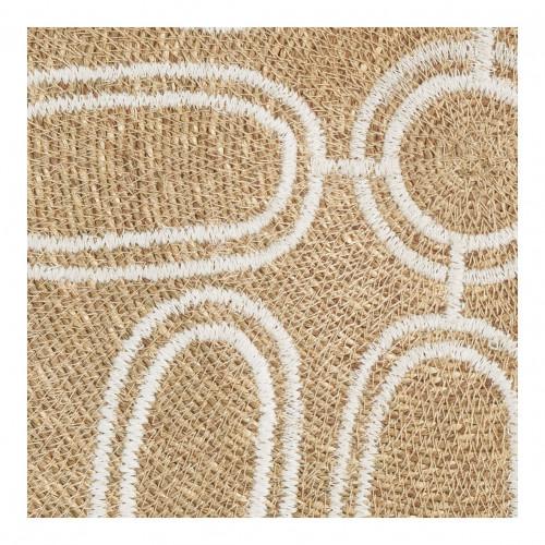 Blanc D'ivoire Décoration Murale MODA En Jonc De Mer - ø 46 Cm