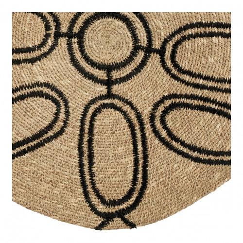 Blanc D'ivoire Décoration Murale MODA En Jonc De Mer - ø 46 Cm