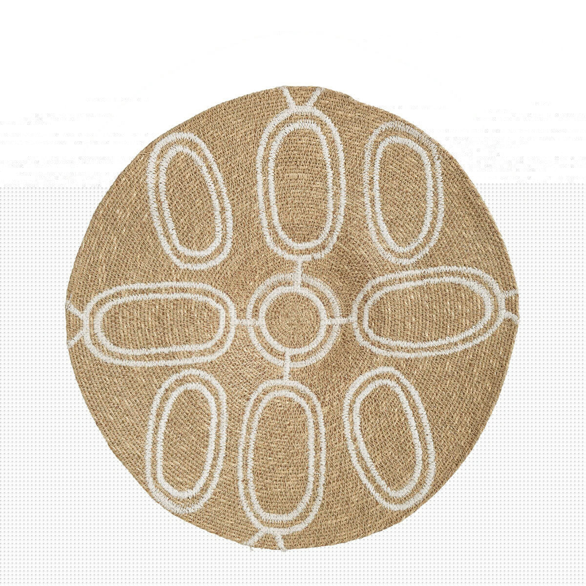 blanc d'ivoire Décoration murale MODA en jonc de mer - ø 46 cm