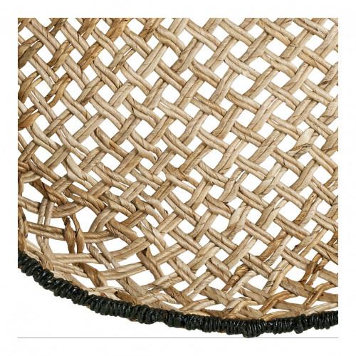 Blanc D'ivoire Décoration Murale PAYA En Abaca - ø 60 Cm