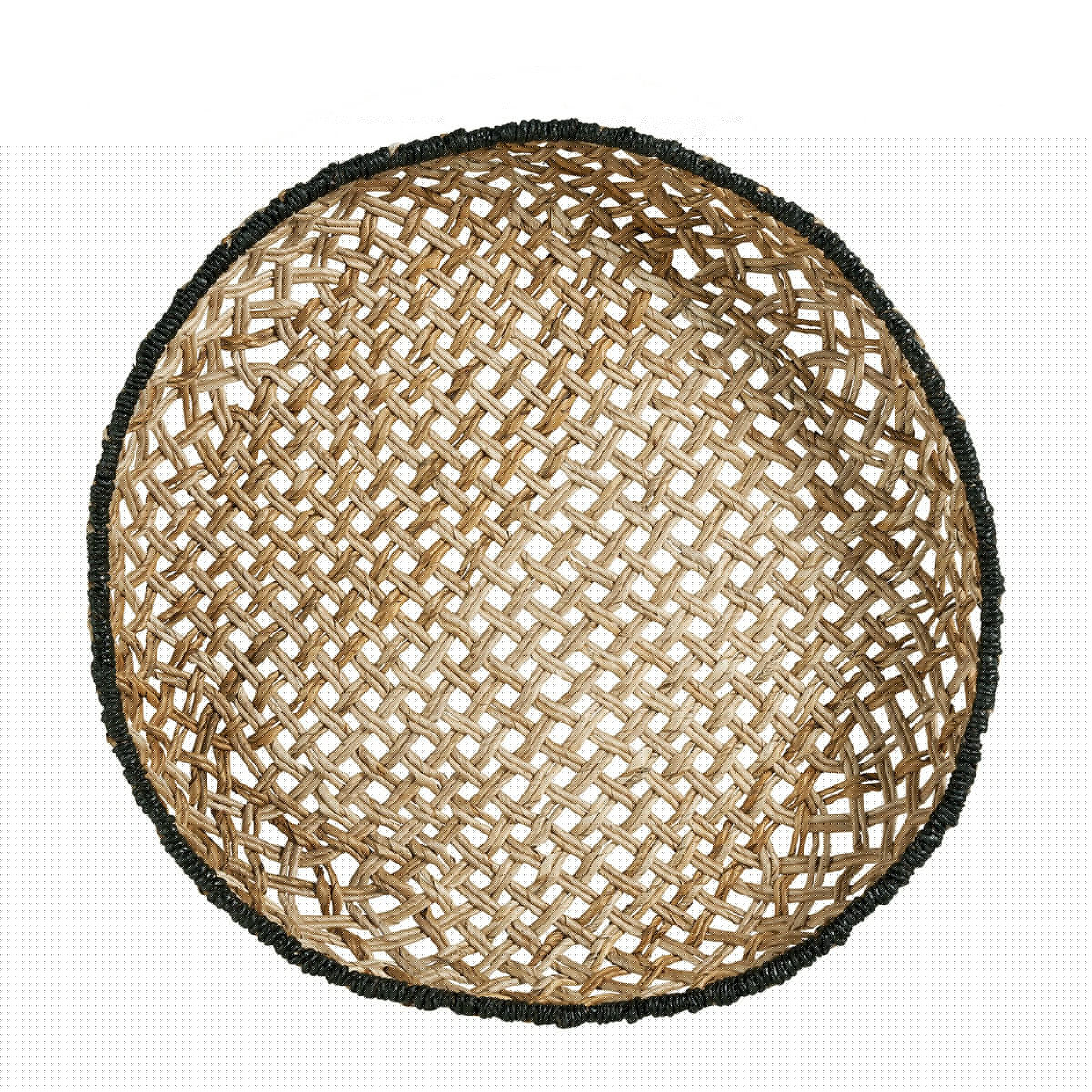 blanc d'ivoire Décoration murale PAYA en abaca - ø 60 cm