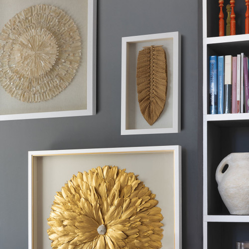 Blanc D'ivoire Décoration Murale ROSACE En Pierre - Écru