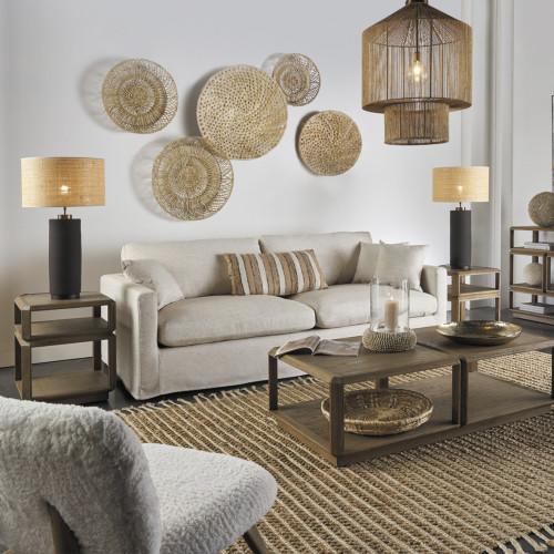 Blanc D'ivoire Décoration Murale TEMON - Petit Modèle