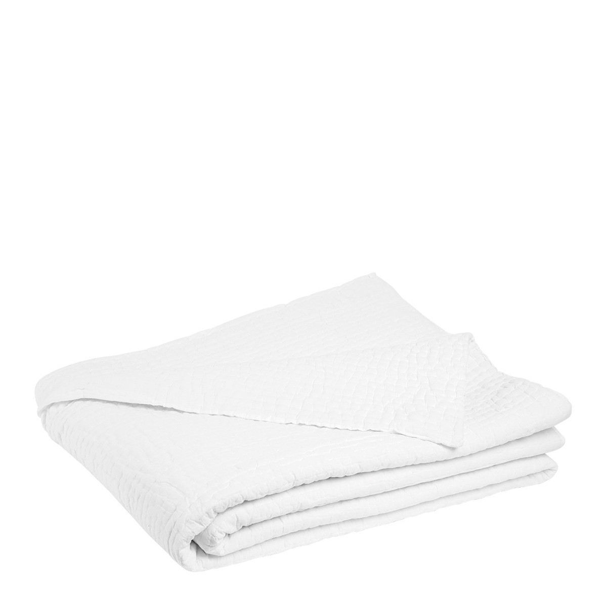 blanc d'ivoire Dessus de lit CÉSAR coton - Blanc - 260 x 240 cm