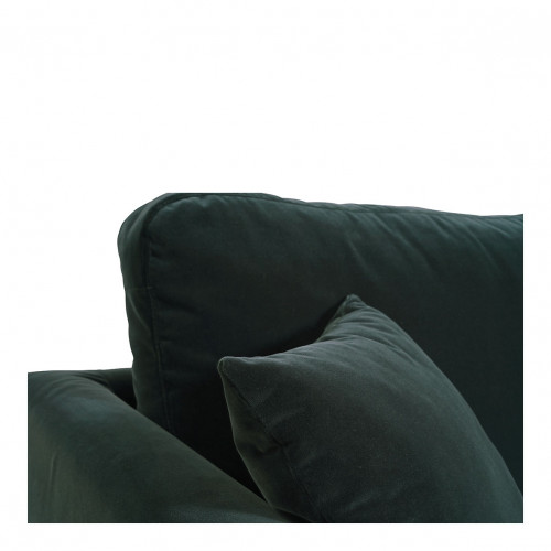 Blanc D'ivoire Fauteuil ANGIE En Velours - Vert Forêt